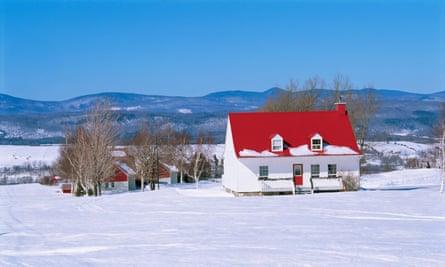 A rural scene on l’île d’Orléans.