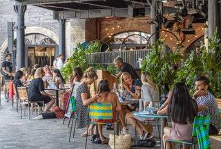 Plaza Pastor al fresco dining in Coal Drops Yard King's Cross