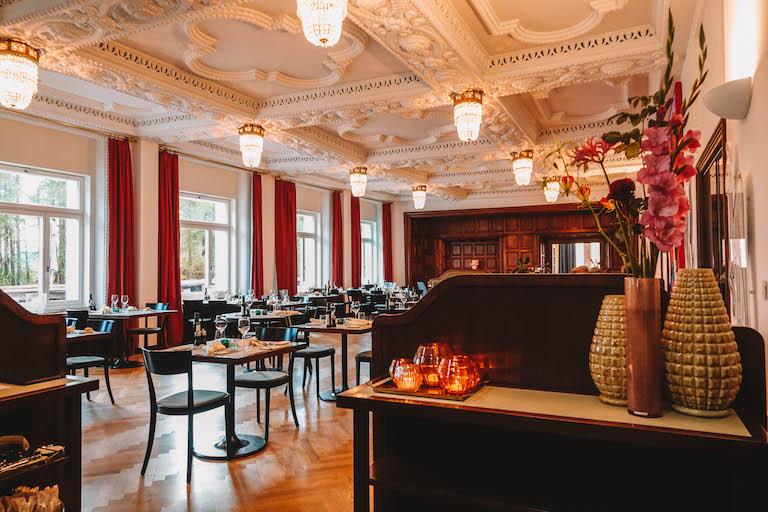 Hotel Castell Zuoz Speisesaal